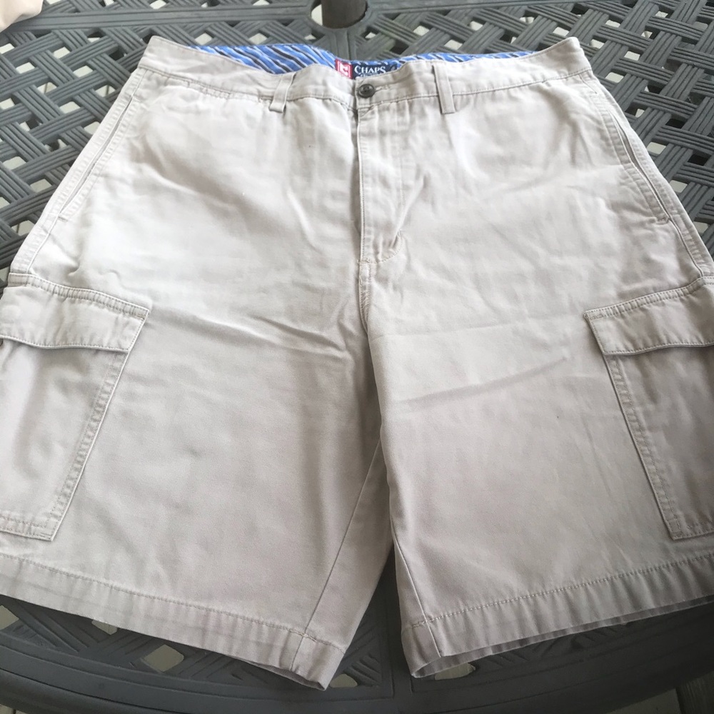 Chaps Ralph Lauren - cargo cotton beige shorts, Size: 36